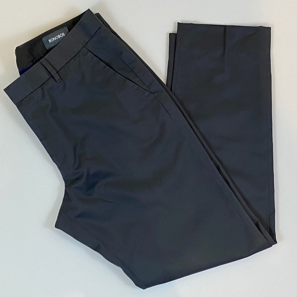 BONOBOS Friday Gray Athletic Fit Pants, 33 x 32